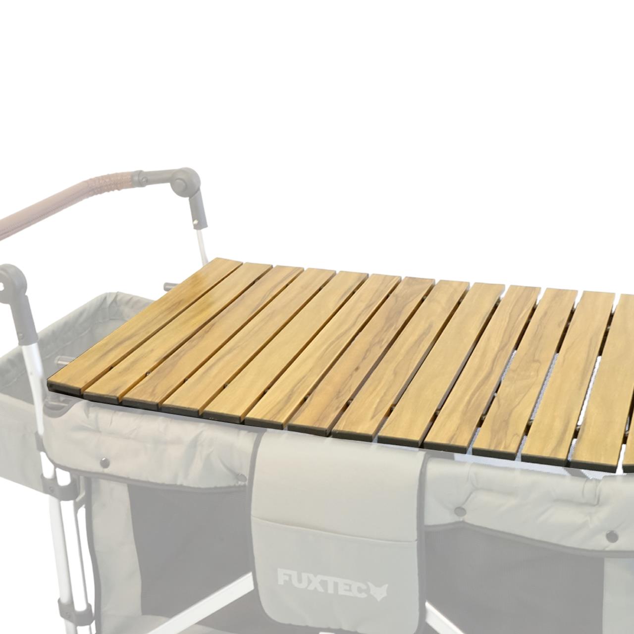 Tavolo mobile in alluminio Carrello effetto legno CTXL-900