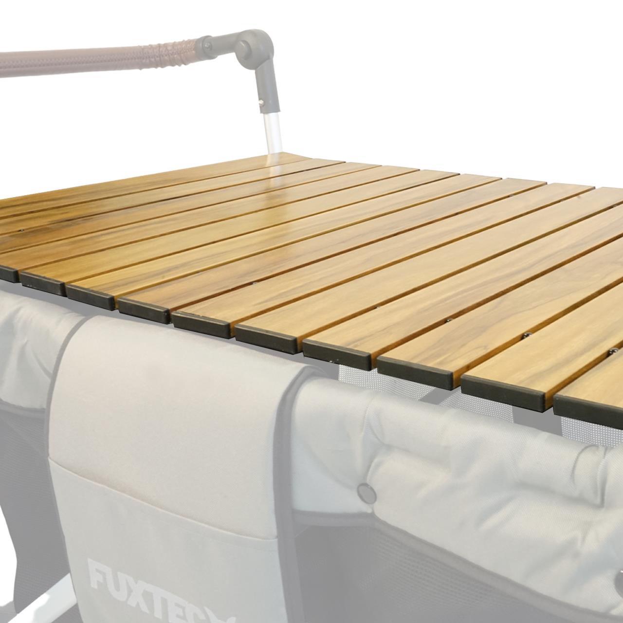 Tavolo mobile in alluminio Carrello effetto legno CTXL-900