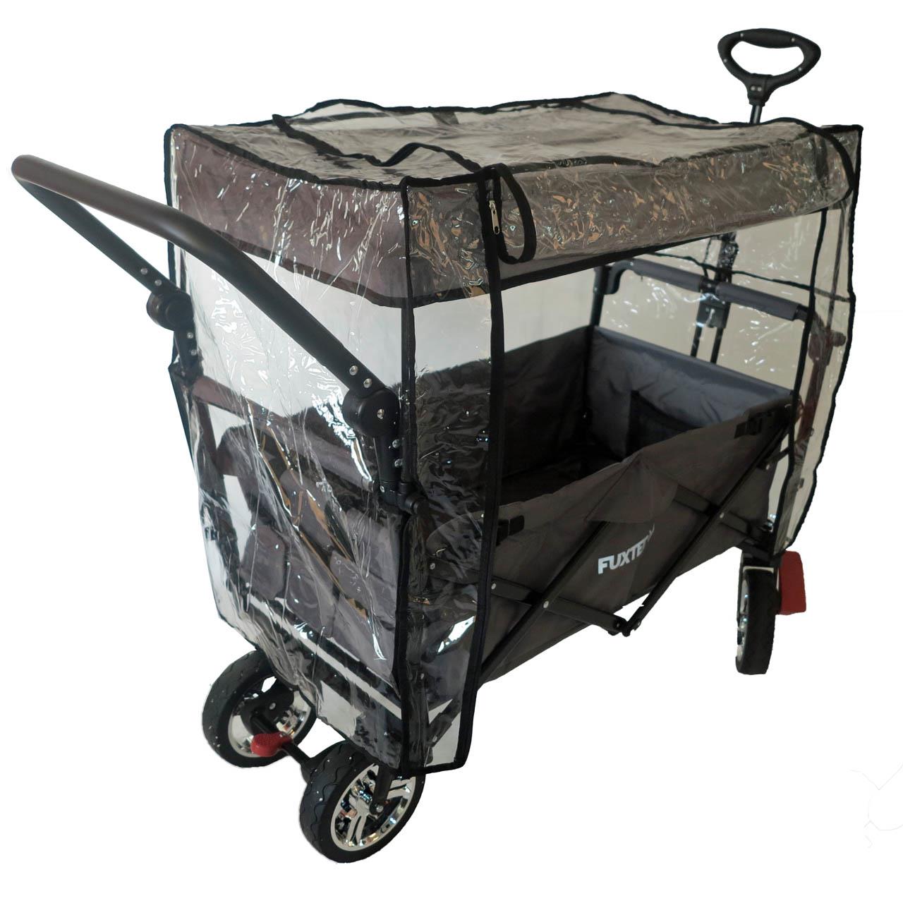 Parapioggia trasparente per FUXTEC carrelli pighevoli CT700 protezione aria inverno