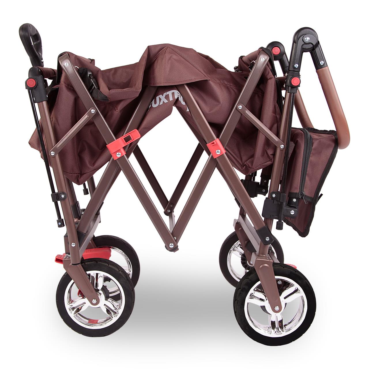 Carrello pieghevole giardino FUXTEC FX-CT800 con tettuccio parasole per il trasporto dei bambini