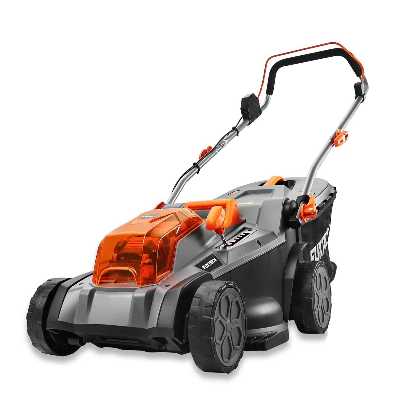 Tagliaerba a batteria 40V FUXTEC FX-E2RM43 - Set con 2 batterie da 4Ah e caricabatterie doppio da 2,4A