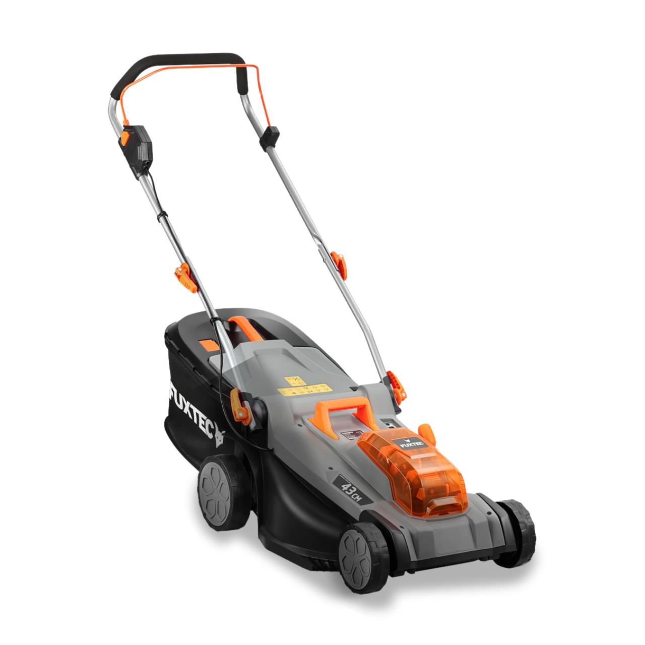 Tagliaerba a batteria 40V FUXTEC FX-E2RM43 - Set con 2 batterie da 4Ah e caricabatterie doppio da 2,4A