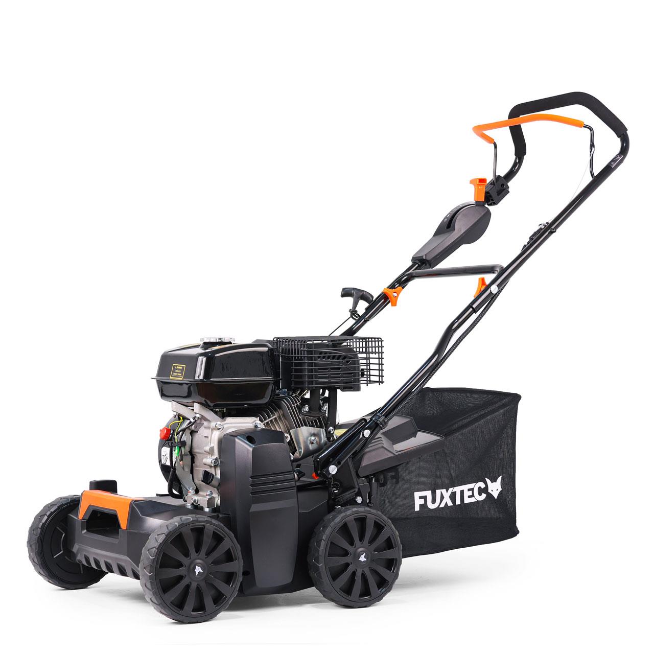 Arieggiatore scarificatore a scoppio raccoglierba - motore 4 tempi 5.6CV - 40cm BV240 FUXTEC