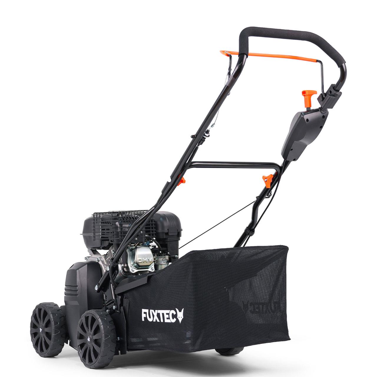 Arieggiatore scarificatore a scoppio raccoglierba - motore 4 tempi 5.6CV - 40cm BV240 FUXTEC