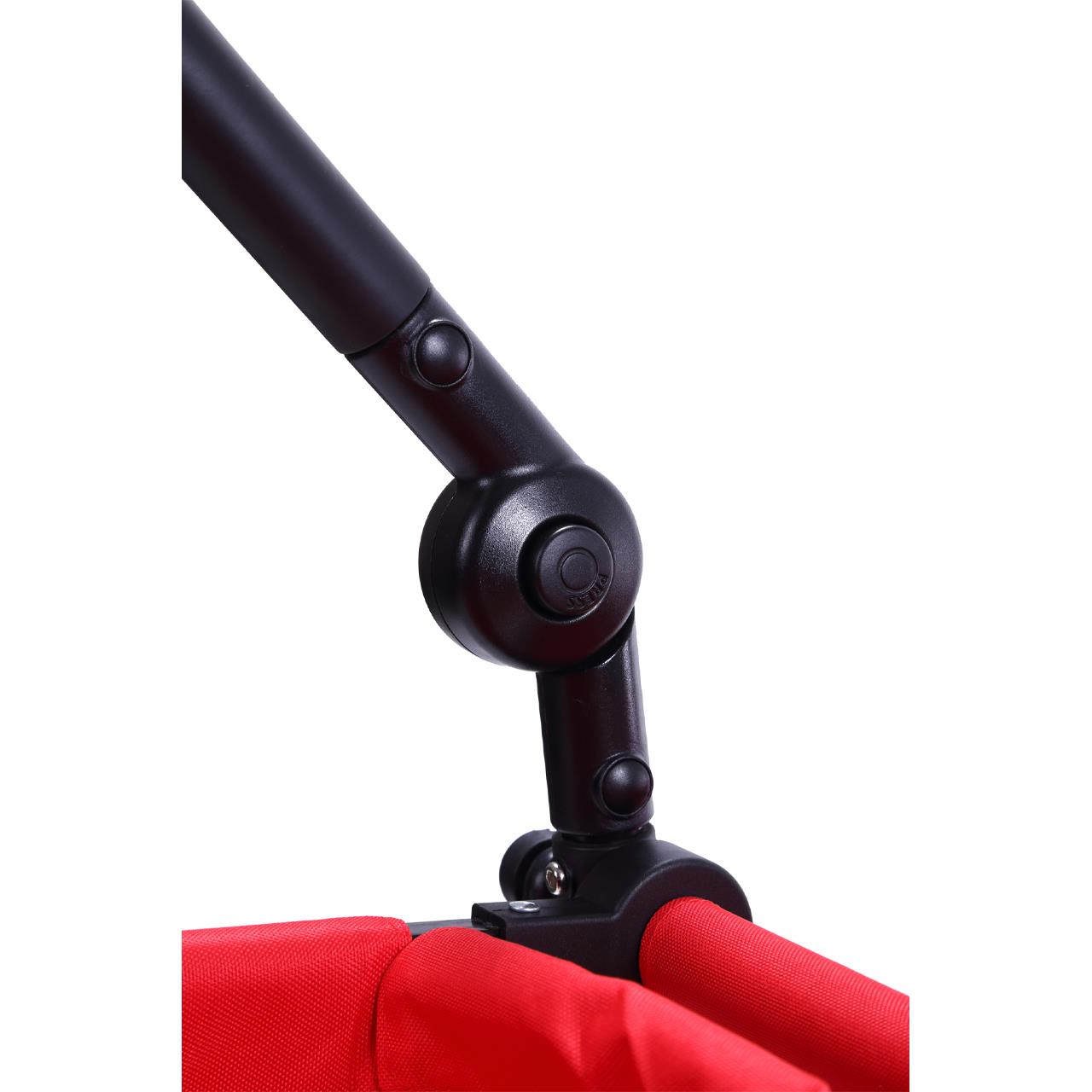 Carrello manuale FUXTEC FX-CT700 con tettuccio parasole protetto dai raggi UV e maniglia di spinta supplementare