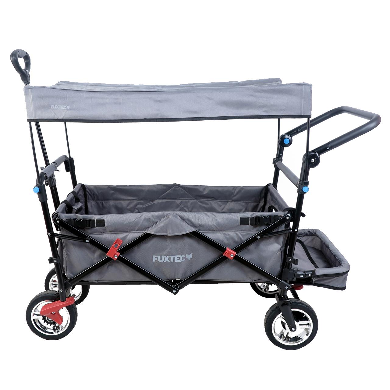 Carrello pieghevole giardino FUXTEC FX-CT800 con tettuccio parasole per il trasporto dei bambini