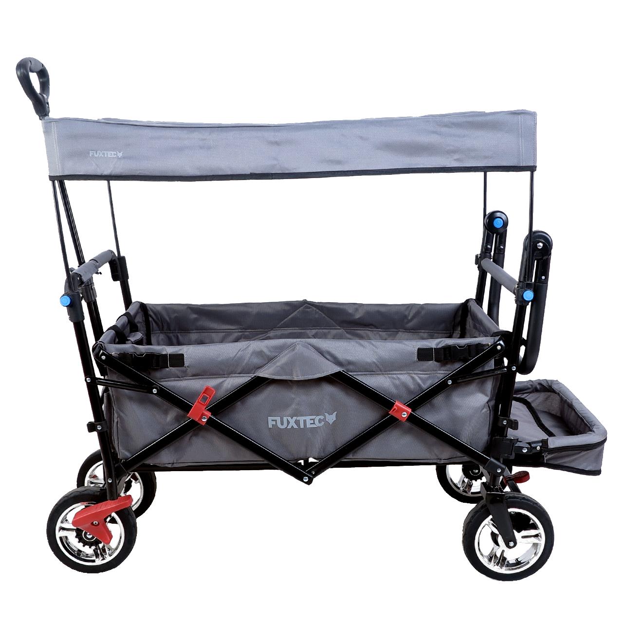 Carrello pieghevole giardino FUXTEC FX-CT800 con tettuccio parasole per il trasporto dei bambini