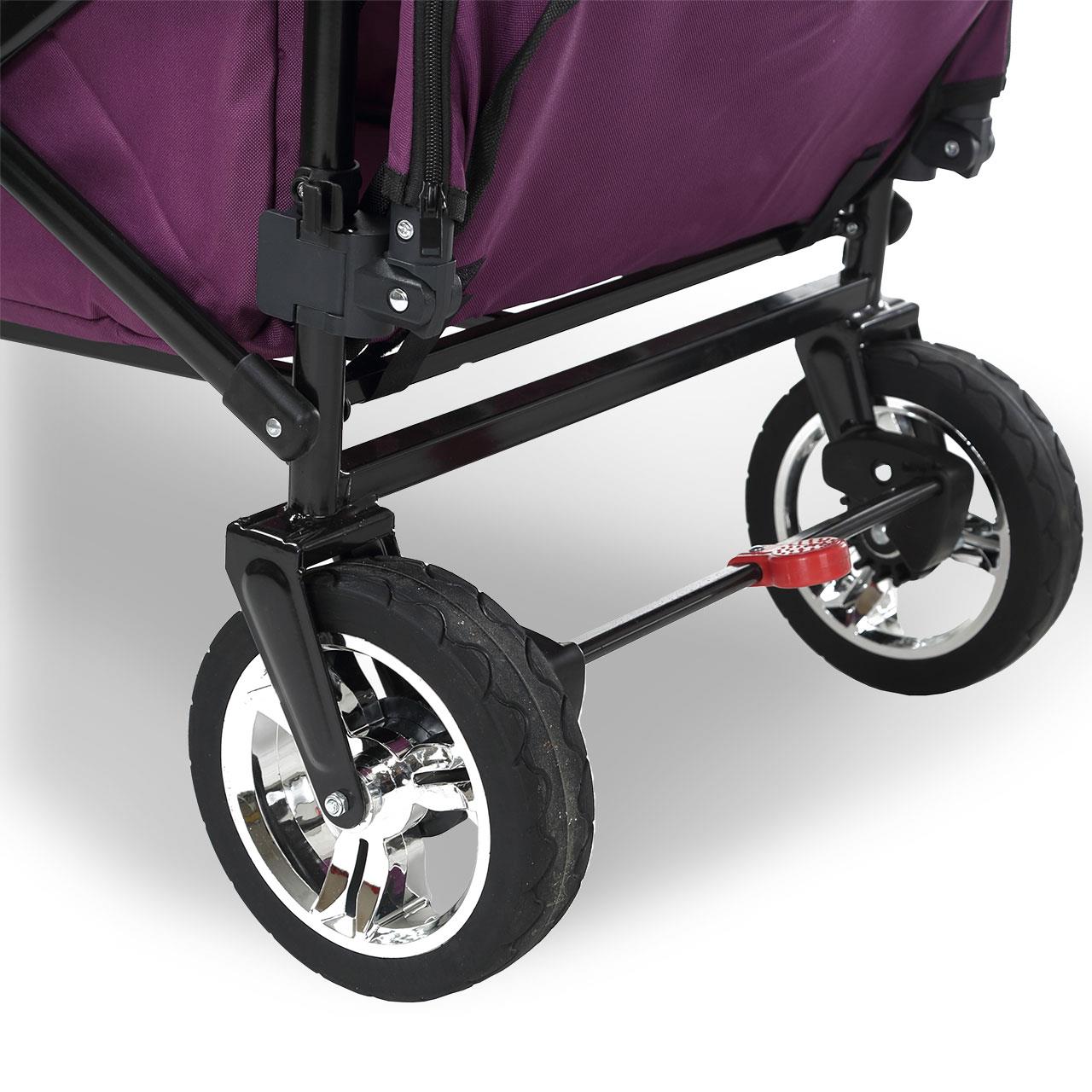 Carrello pieghevole giardino FUXTEC FX-CT800 con tettuccio parasole per il trasporto dei bambini