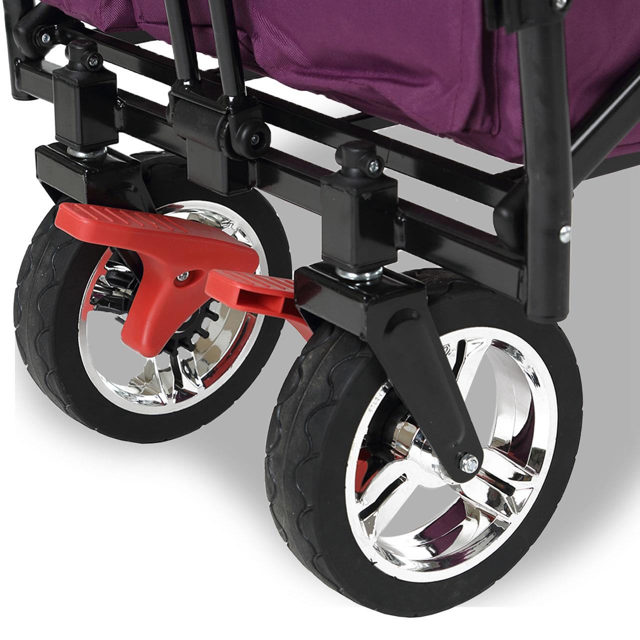 Carrello pieghevole giardino FUXTEC FX-CT800 con tettuccio parasole per il trasporto dei bambini