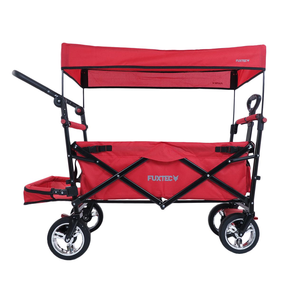 Carrello pieghevole giardino FUXTEC FX-CT800 con tettuccio parasole per il trasporto dei bambini