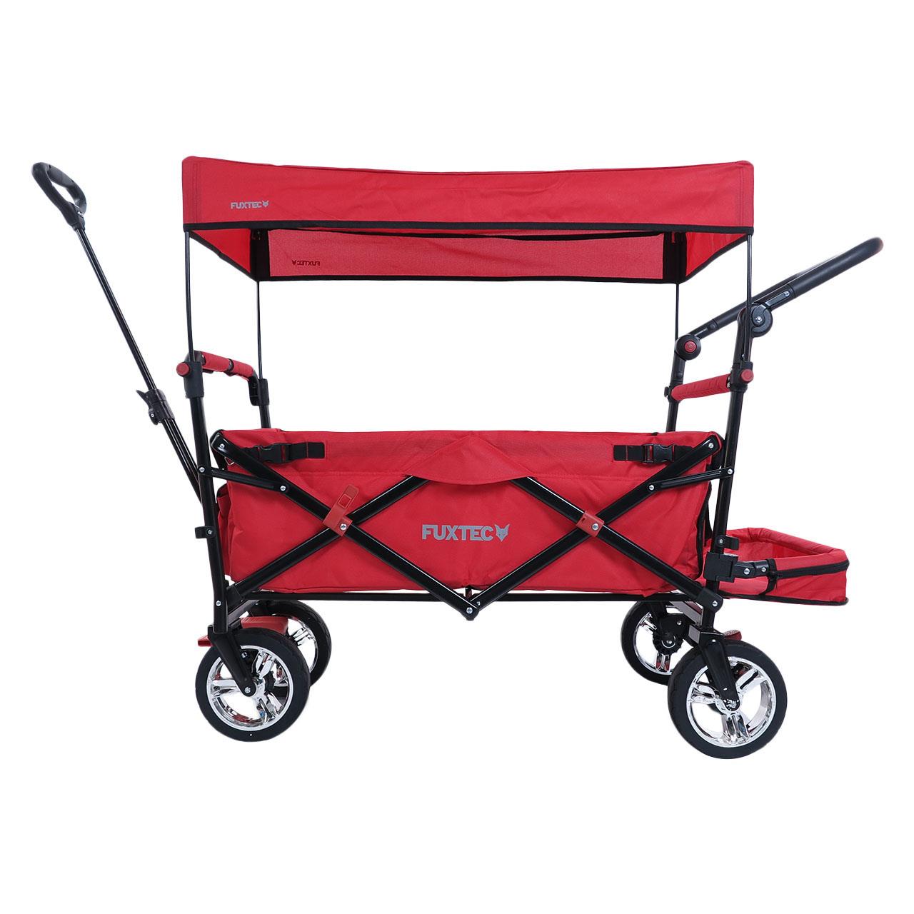 Carrello pieghevole giardino FUXTEC FX-CT800 con tettuccio parasole per il trasporto dei bambini