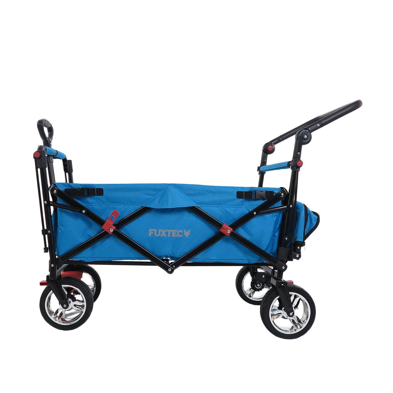 Carrello pieghevole giardino FUXTEC FX-CT800 con tettuccio parasole per il trasporto dei bambini