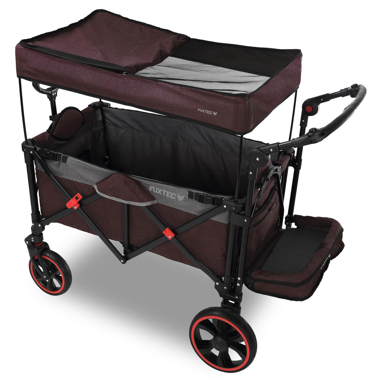 FUXTEC Carrello a mano pieghevole e compatto CTC850 stesso spazio ma meno ingombro