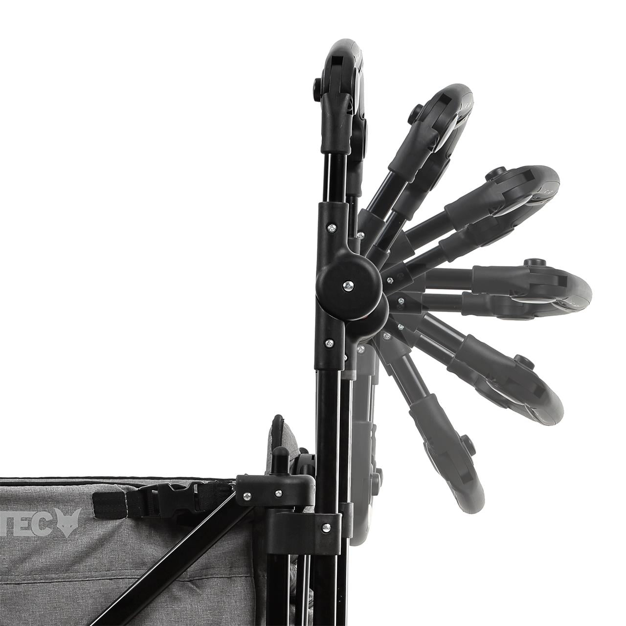 FUXTEC Carrello a mano pieghevole e compatto CTC850 stesso spazio ma meno ingombro