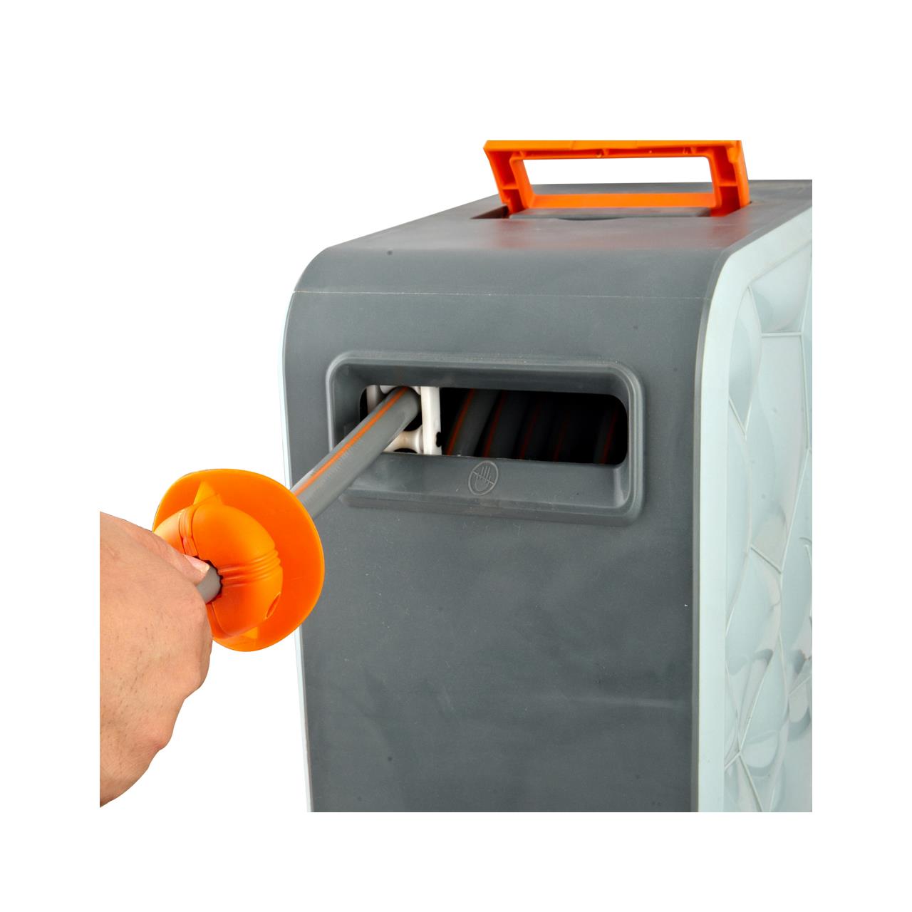 Avvolgitubo automatico premium squadrato e pratico da parete 20 m FUXTEC FX-CU20