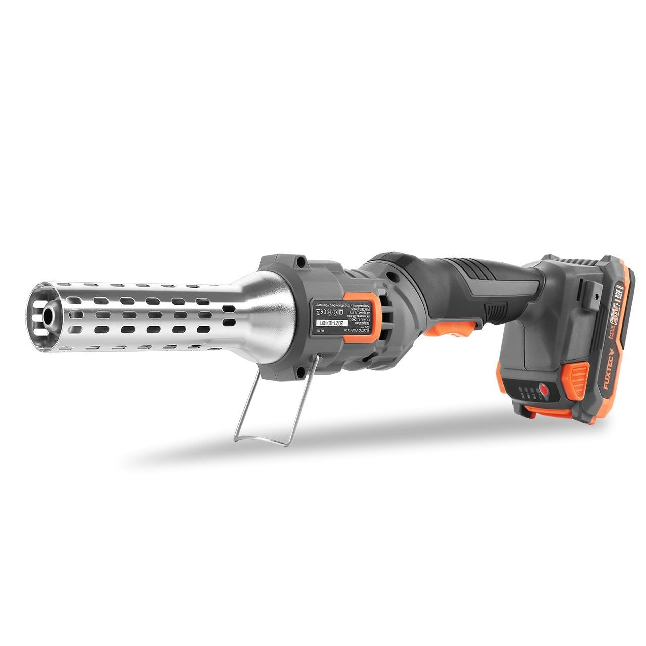 Accenditore a batteria accendigrill per barbecue FUXTEC E1CL20 SET con batteria 2Ah e caricatore 1A