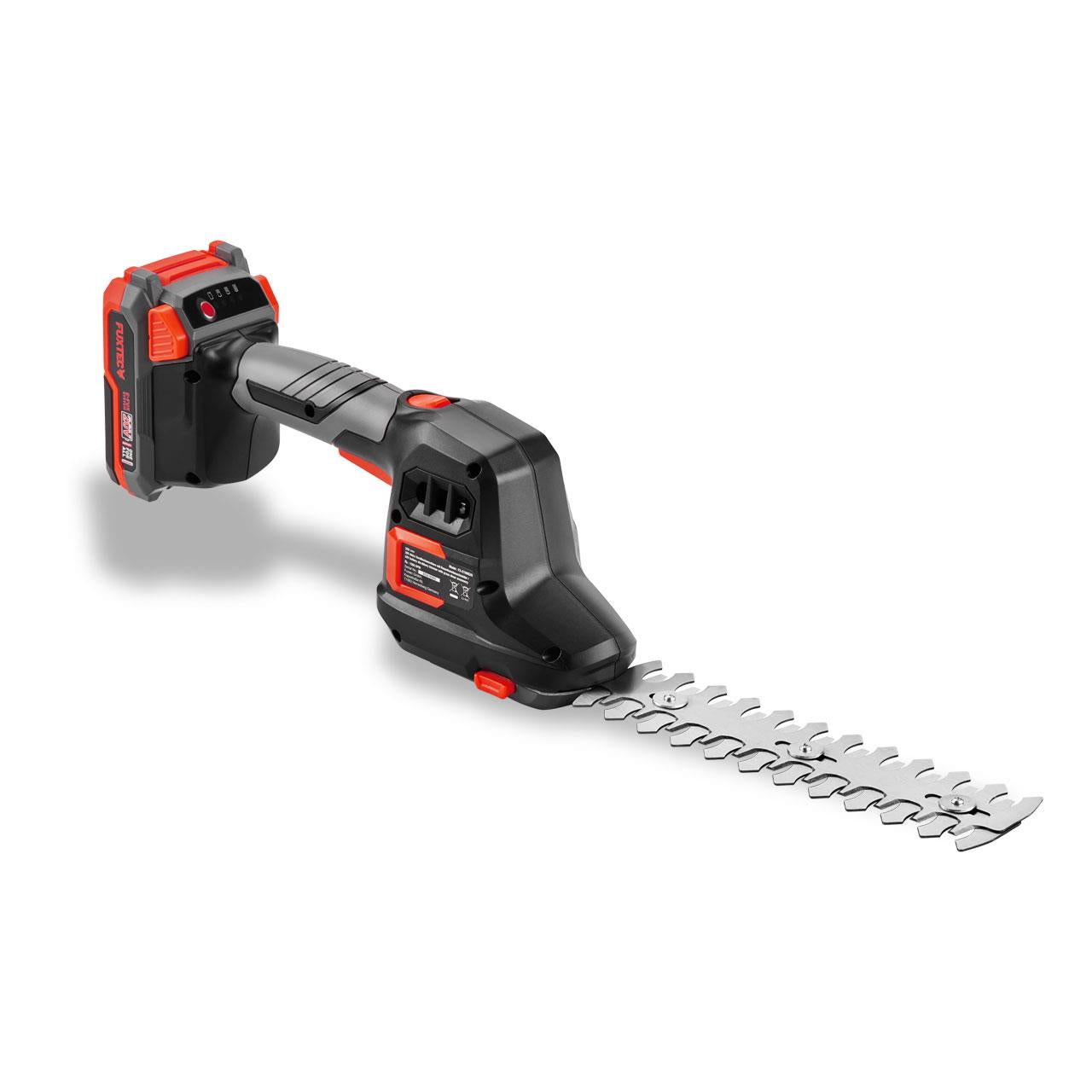 Set Tagliasiepi / forbici a Batteria FUXTEC 20V FX-E1HHS20SET con Batteria e Caricatore