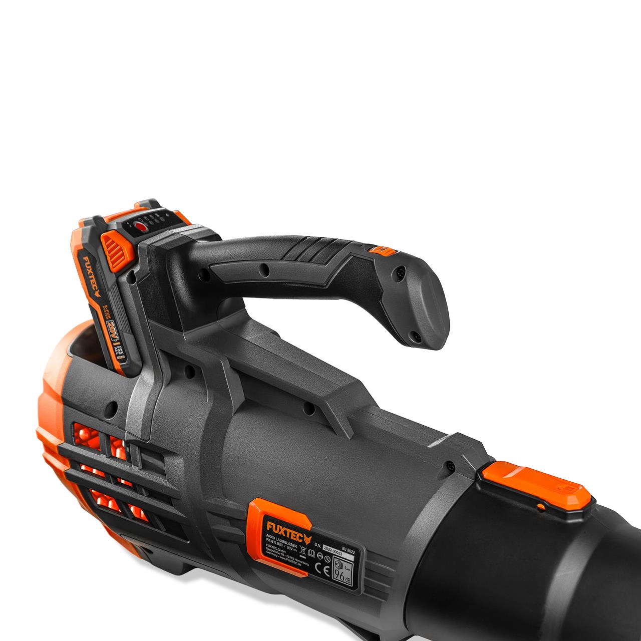 Soffiatore a batteria 20V FX-E1LB20 FUXTEC Set- con 1x batterie 4Ah e caricabatterie 2,4A