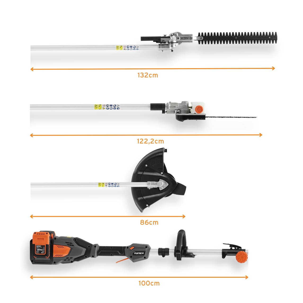 Decespugliatore Multitool 3 in 1 40 V FX-E2MTSET con 2 batterie