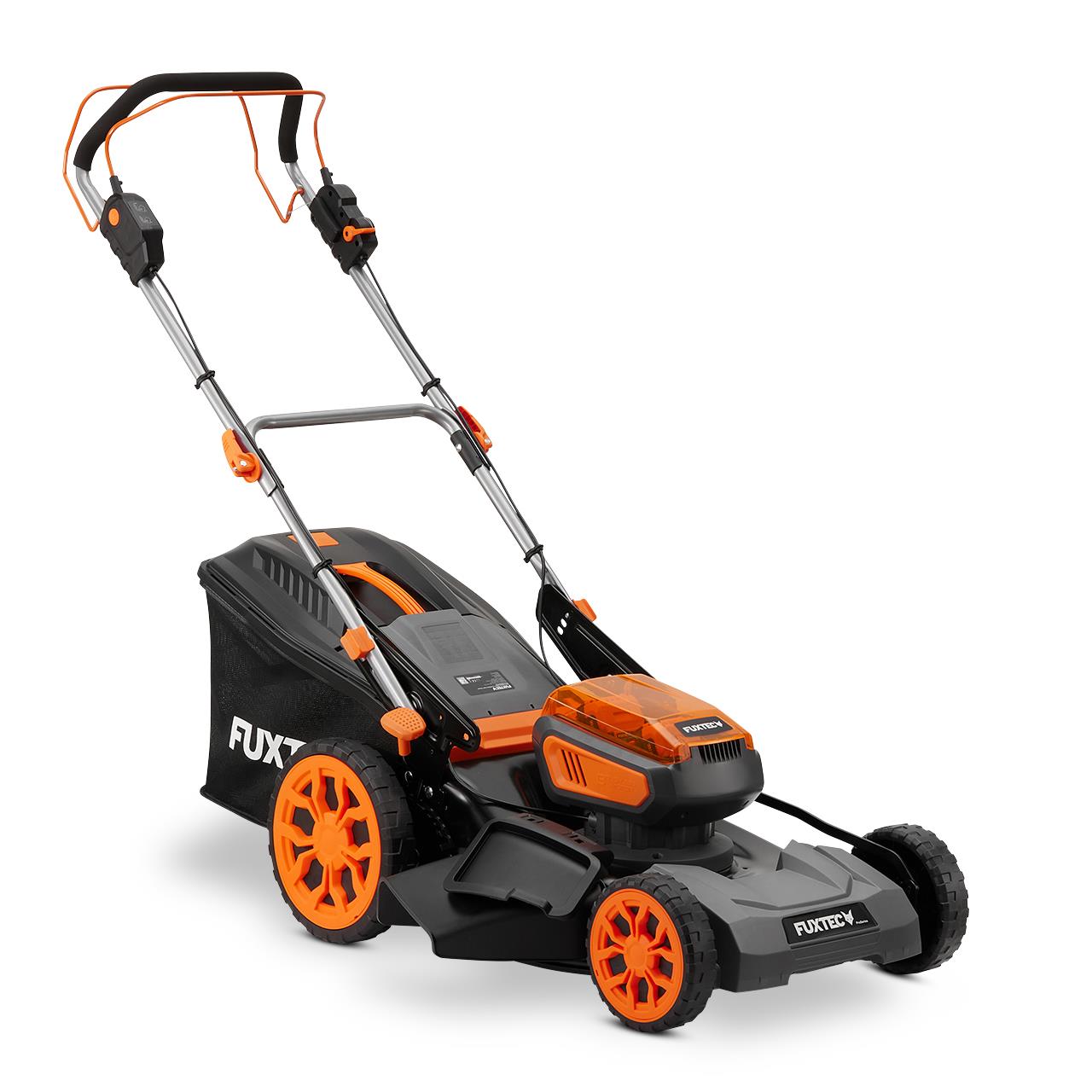 Tagliaerba a batteria trazionato FX-E2RM46PRO SET con velocità flessibile