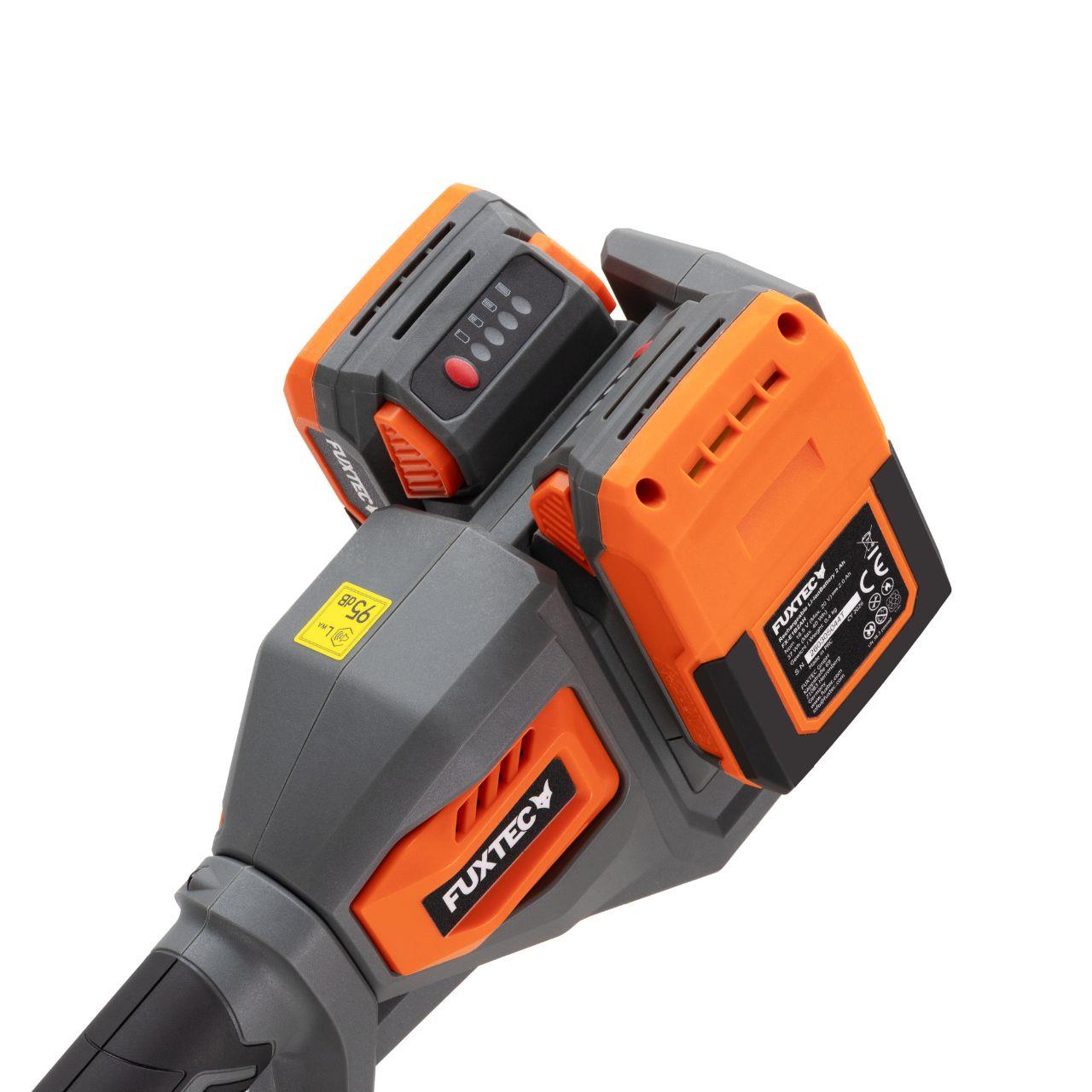 Akku Rasentrimmer FX-E2RTSET inkl. 2x 2Ah Akkus und 1x Doppel-Ladegerät 2,4A