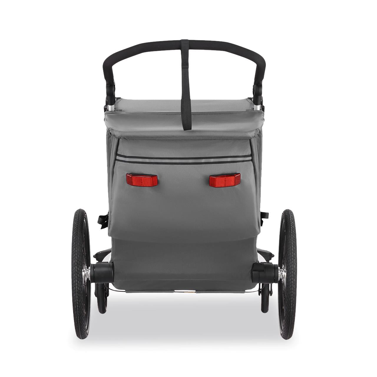 FUXTEC rimorchio per bicicletta/jogger FX-FA1-SET-GRAY con ruota jogger