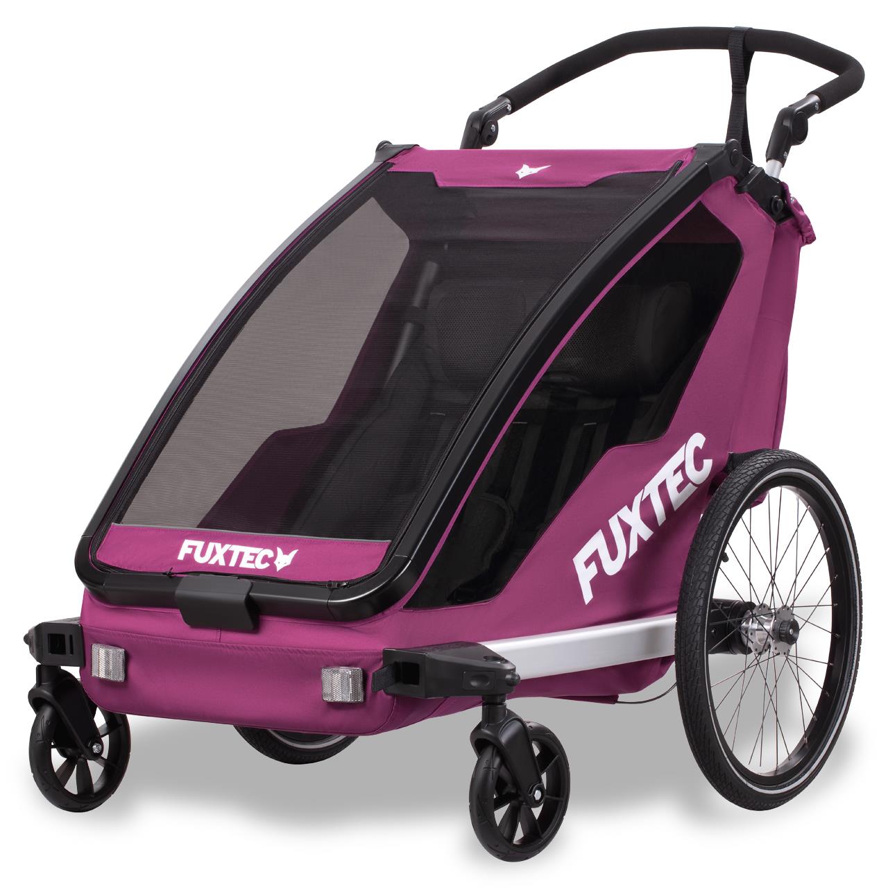 Rimorchio per Biciclette FUXTEC e Jogger Sportfux FX-FA1 con Ruota da Jogging inclusa