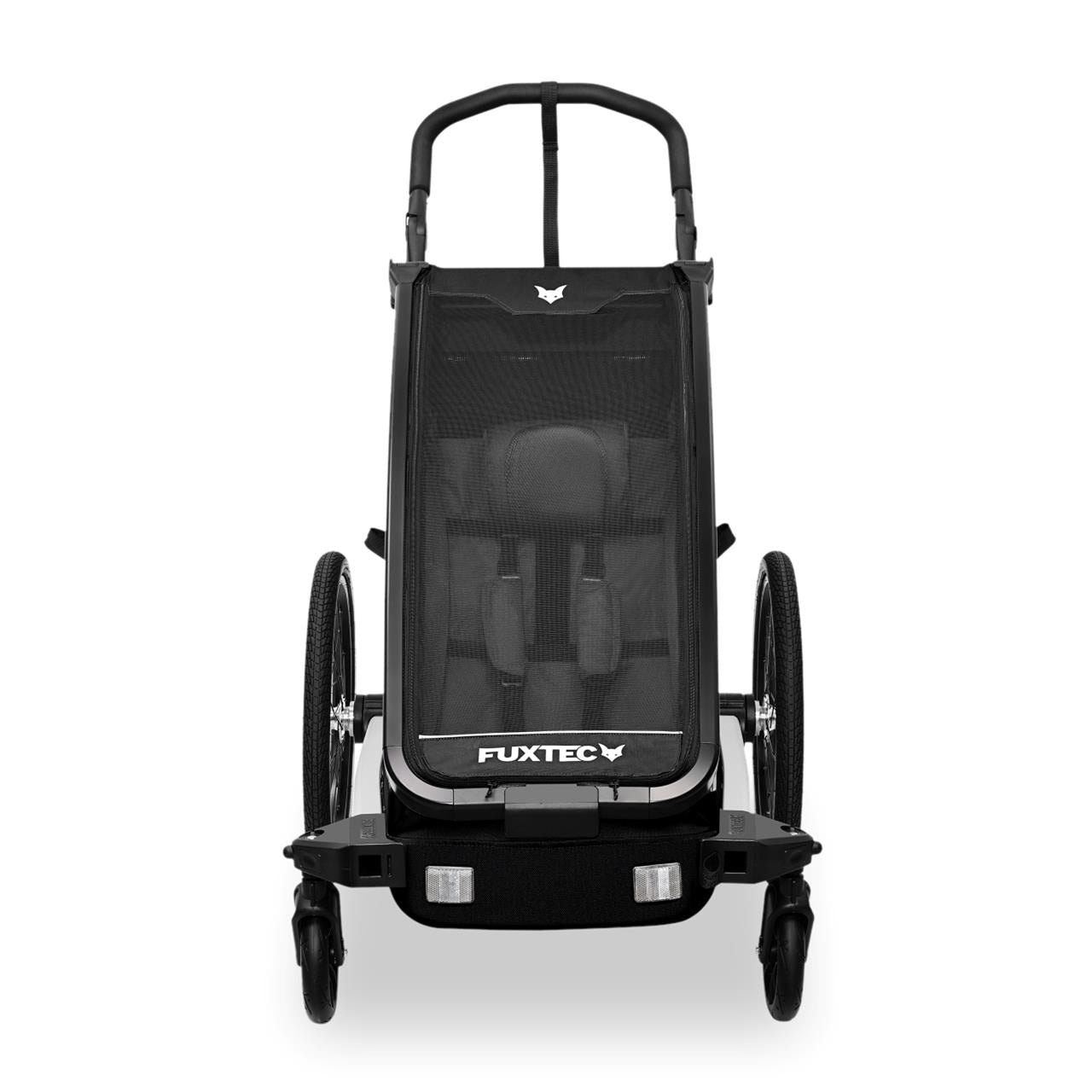 Rimorchio per biciclette FUXTEC FX-FA1S nero con ruota jogger