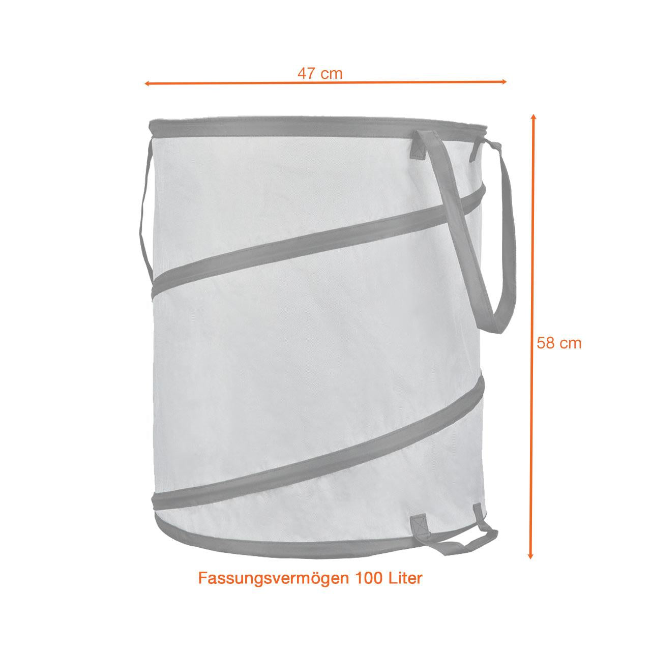 FUXTEC Cestino per rifiuti da giardino FX-GB100 Set da 3