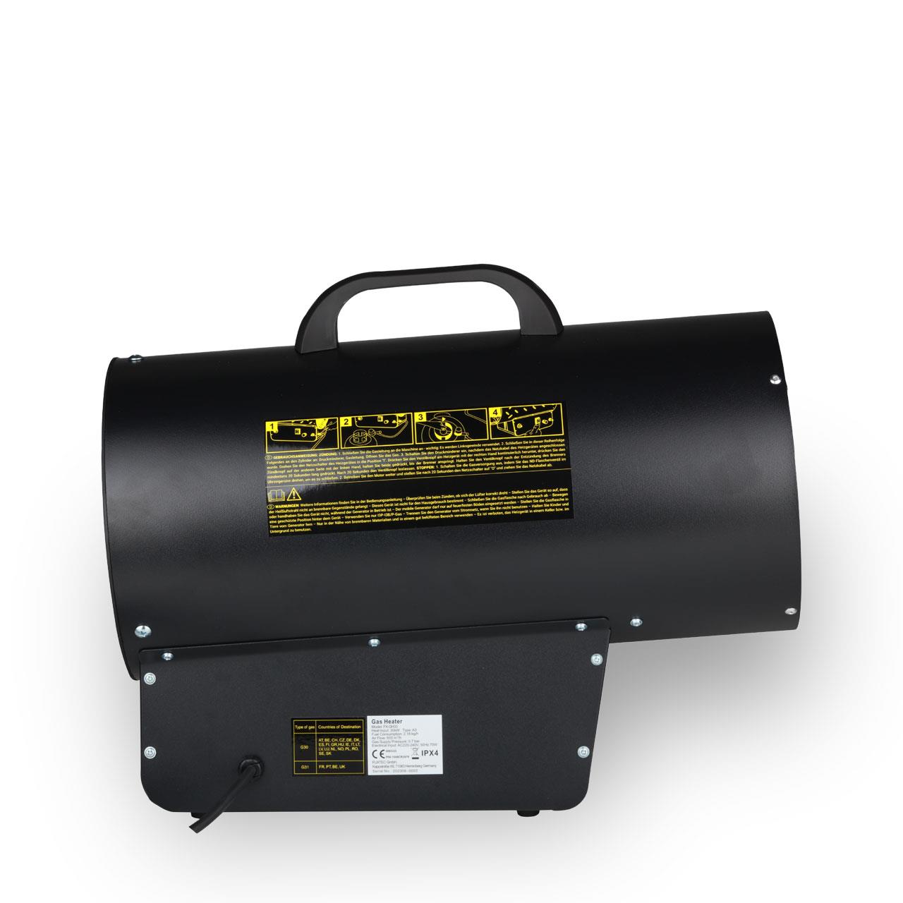 FUXTEC Gasheizer GH33 - starke 30kW Heizleistung