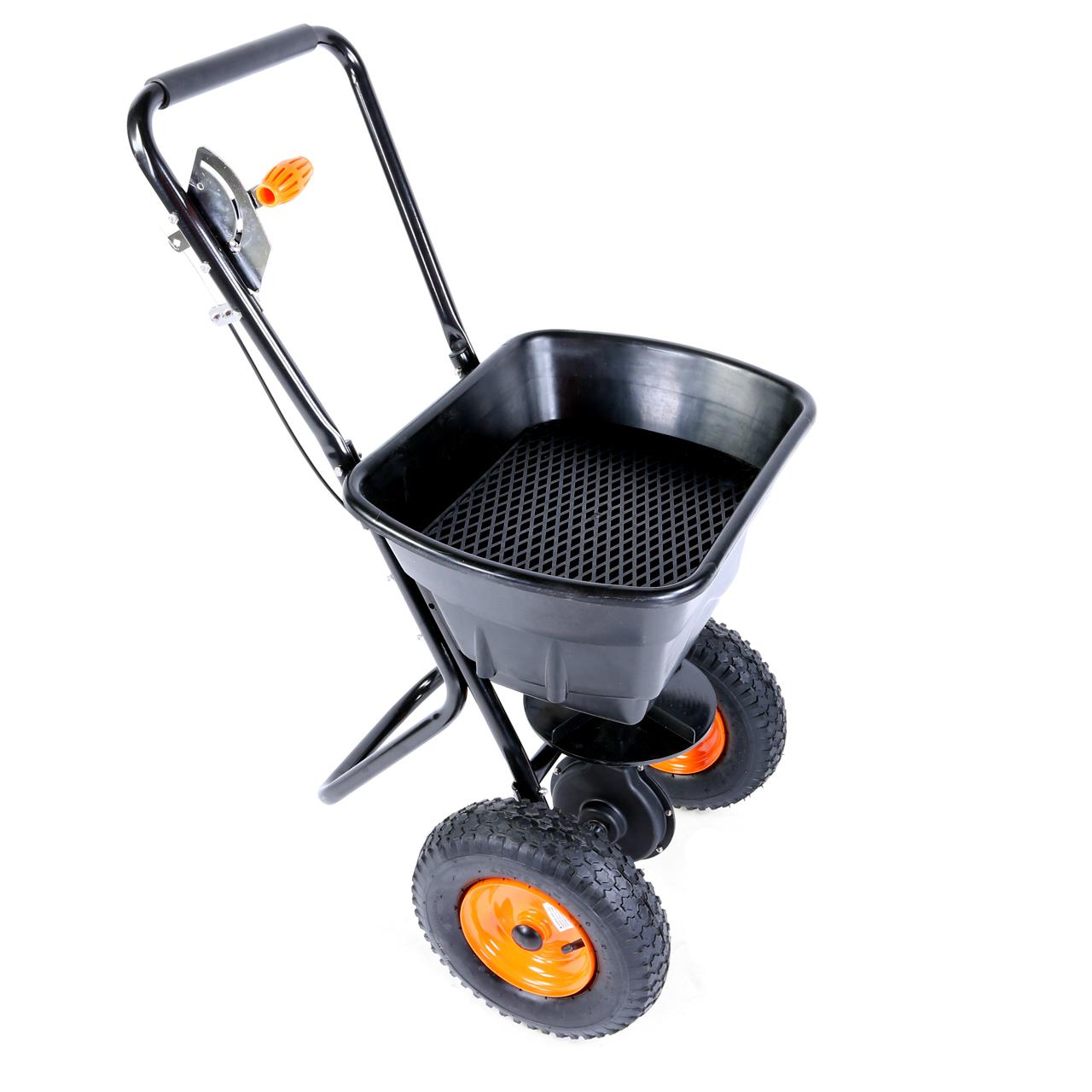 Carrello Spargitore spargisale seminatore a centrifuga su ruote FUXTEC FX-GS36