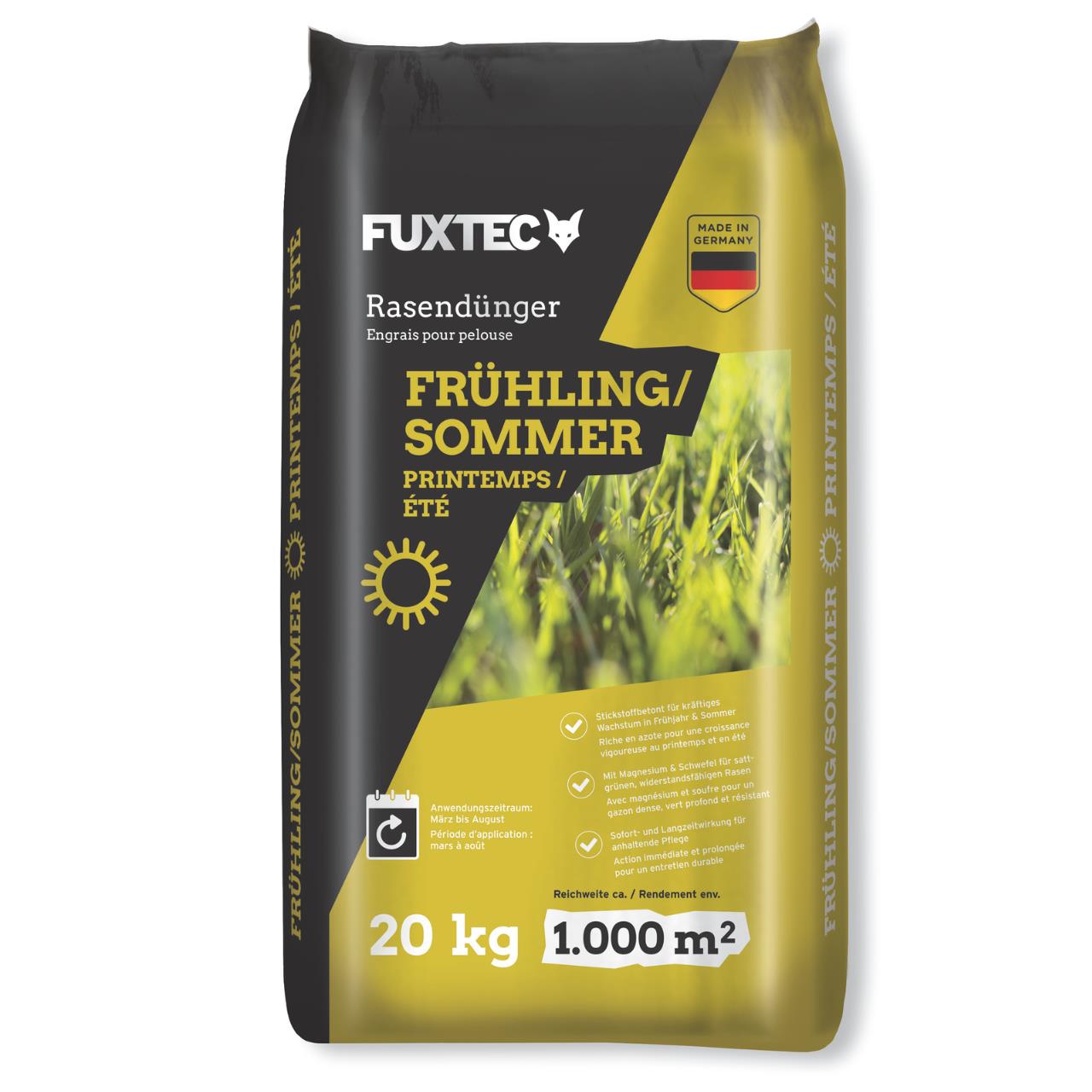 FUXTEC concime per prato primavera/estate FX-RDFS 20 kg per 1.000 m²