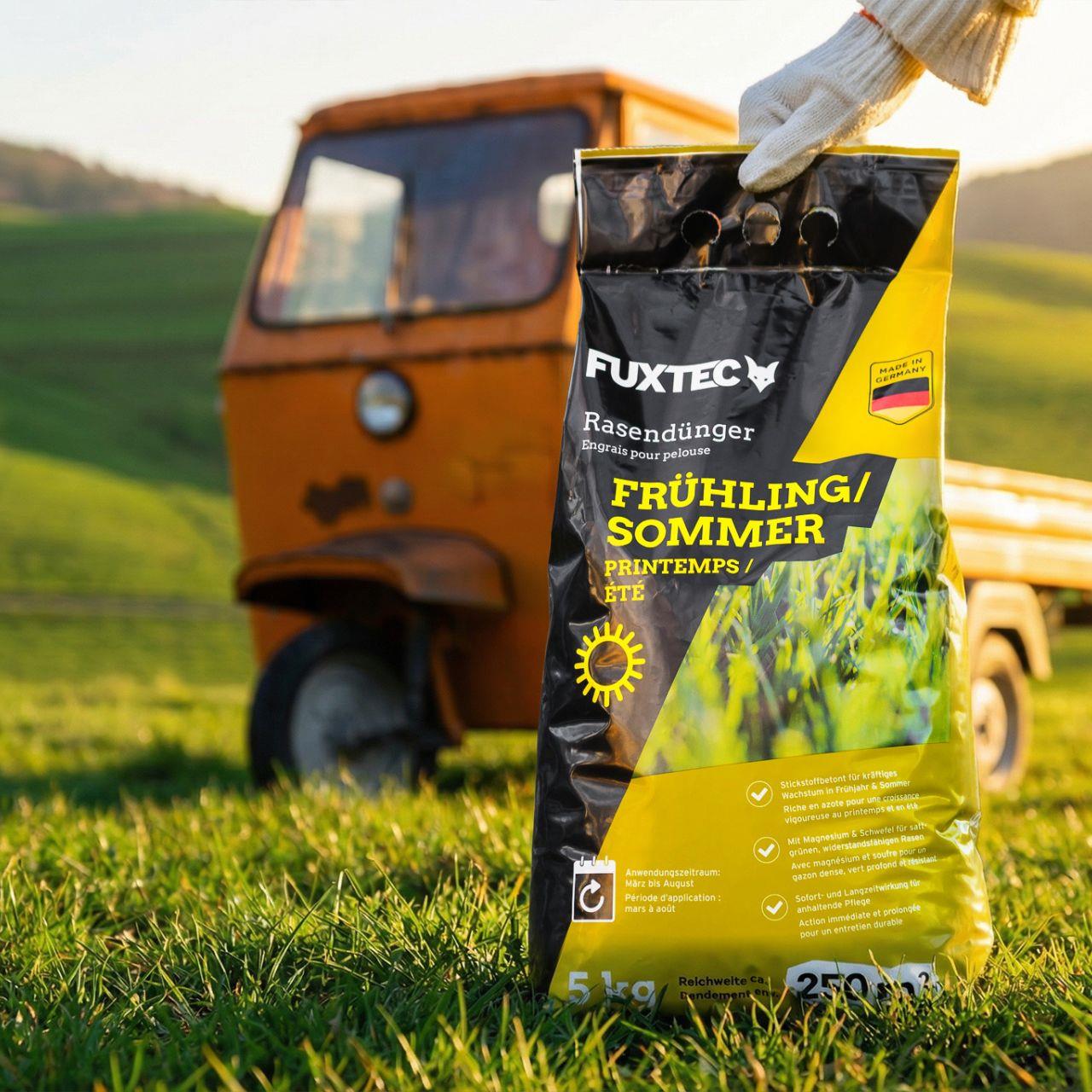 FUXTEC concime per prato primavera/estate FX-RDFS 20 kg per 1.000 m²