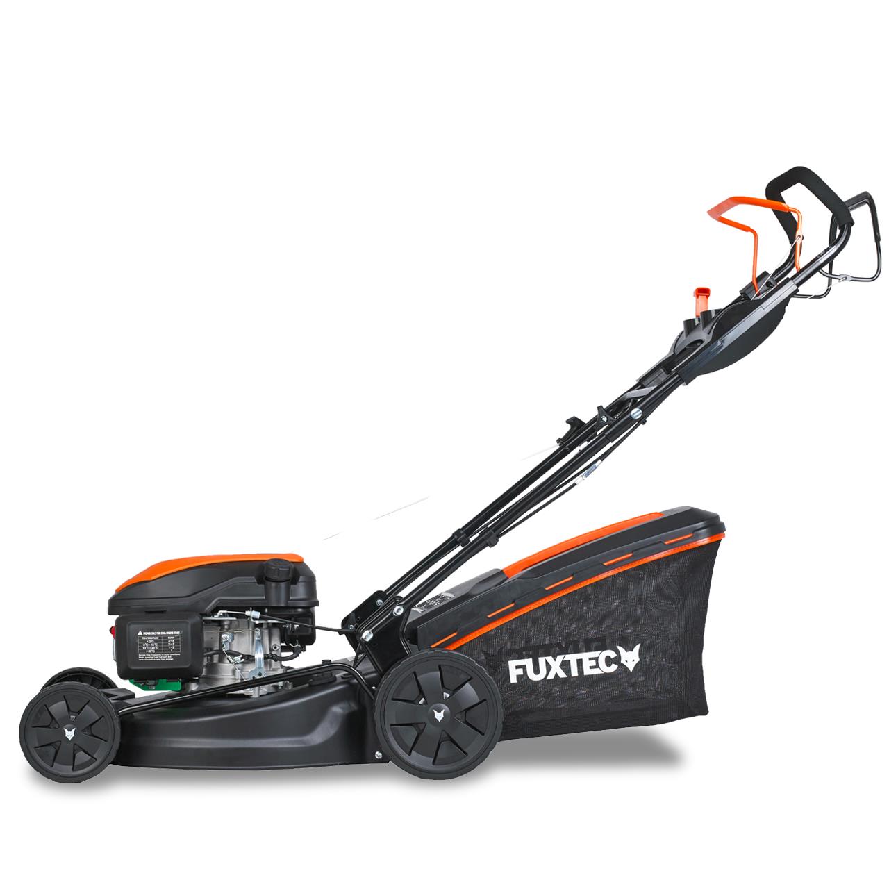 Tagliaerba a scoppio semovente RM5170Pro motore 4 tempi a benzina 170cc con autrazione flessibile 51 cm di taglio