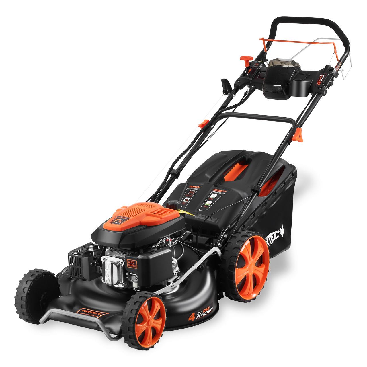 Bild 1 Der FUXTEC Benzin Rasenmäher FX-RM5396eSPRO