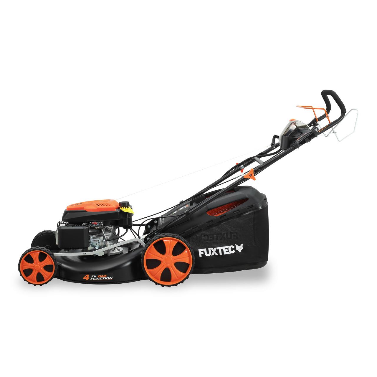 Tagliaerba a scoppio semovente FUXTEC RM5396EsPRO avvio elettrico autotrazione moderabile 53 cm di taglio 196 cc