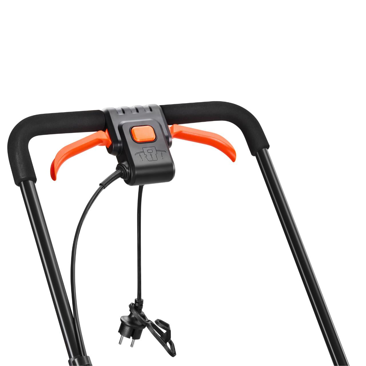 FUXTEC Tagliaerba elettrico RME43 motore da 1200W, taglio 43cm, regolazione taglio 25-75mm, cesto 45L