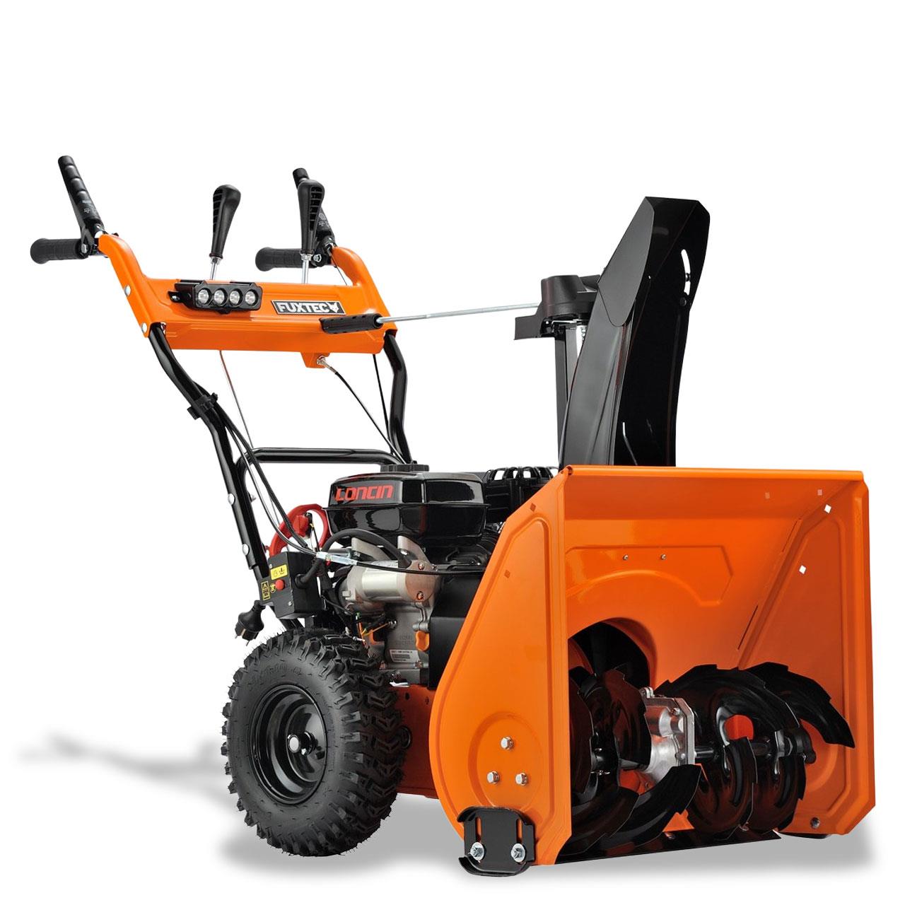 FUXTEC Spazzaneve a scoppio FX-SF2196 con Motore 4 Tempi da 196cc – Larghezza di Lavoro 61 cm– Avviamento Elettrico