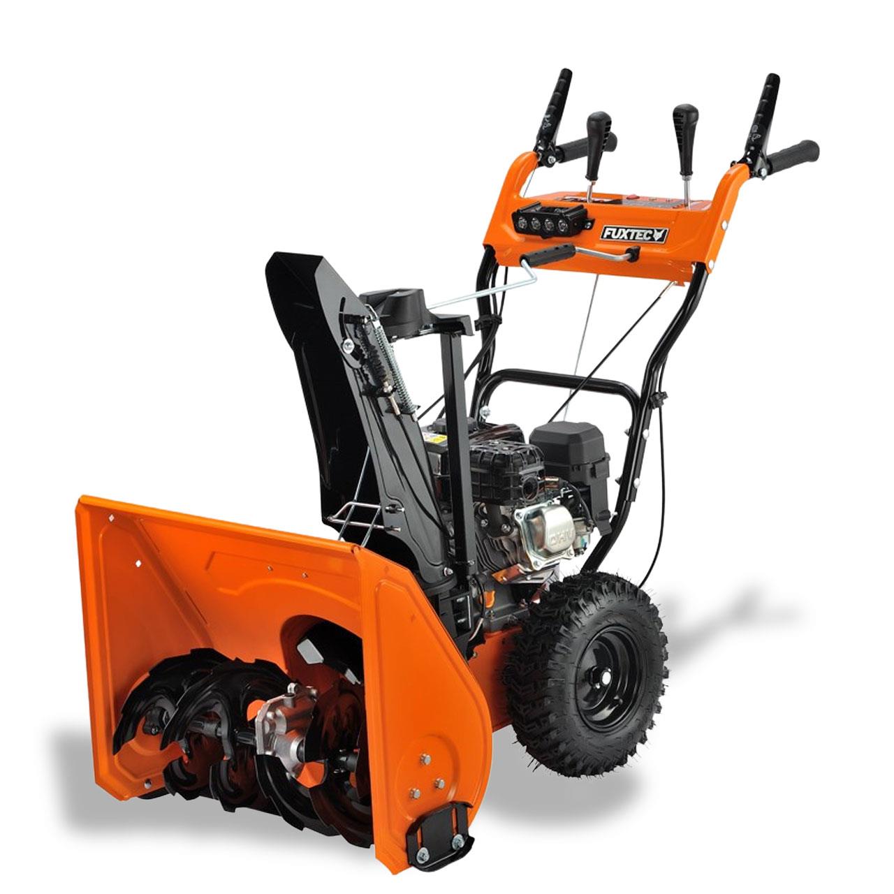 FUXTEC Spazzaneve a scoppio FX-SF2196 con Motore 4 Tempi da 196cc – Larghezza di Lavoro 61 cm– Avviamento Elettrico