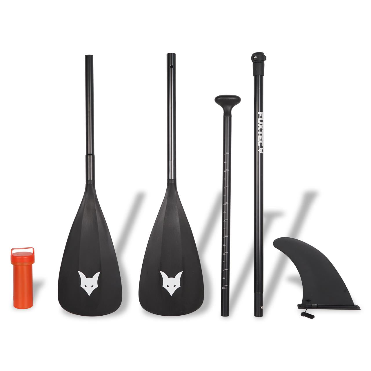 Tavola Stand Up Paddle, SUP Board FUXTEC SUP320Eco Tavola Nera e bianca.