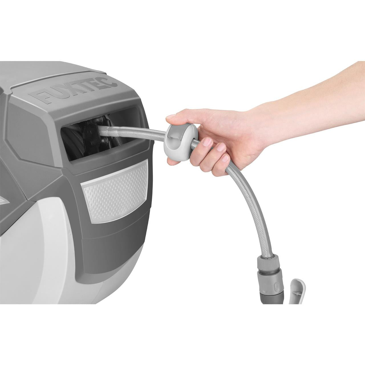 Avvolgitubo automatico da parete 30 m GRIGIO FUXTEC FX-WSA30