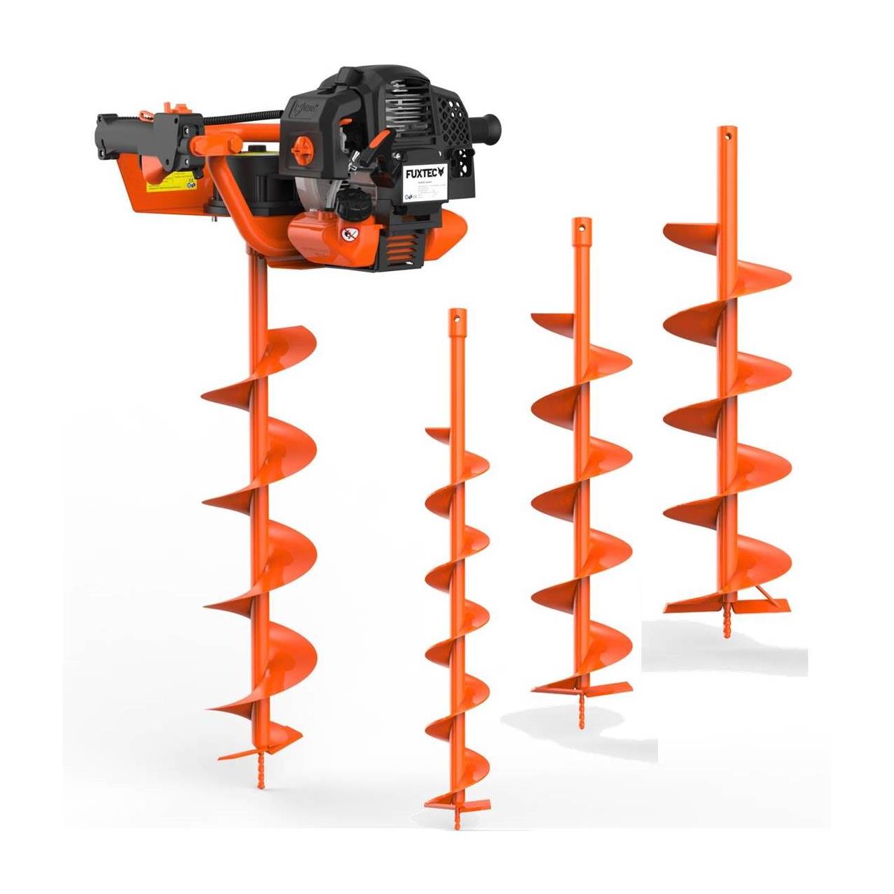 Trivella a scoppio Mototrivella incl. attacchi da 100 150 200mm FUXTEC EB152