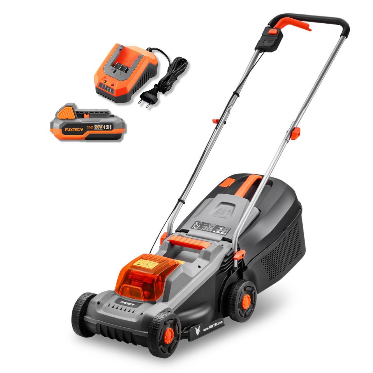 Tagliaerba a Batteria 20V FX-E1RM20ECO SET- Ideale per Prati Fino a 400 m²