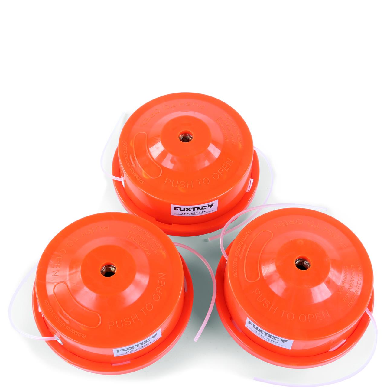 Bobina / testina doppio filetto 3 Pezzi nylon per decespugliatore FUXTEC