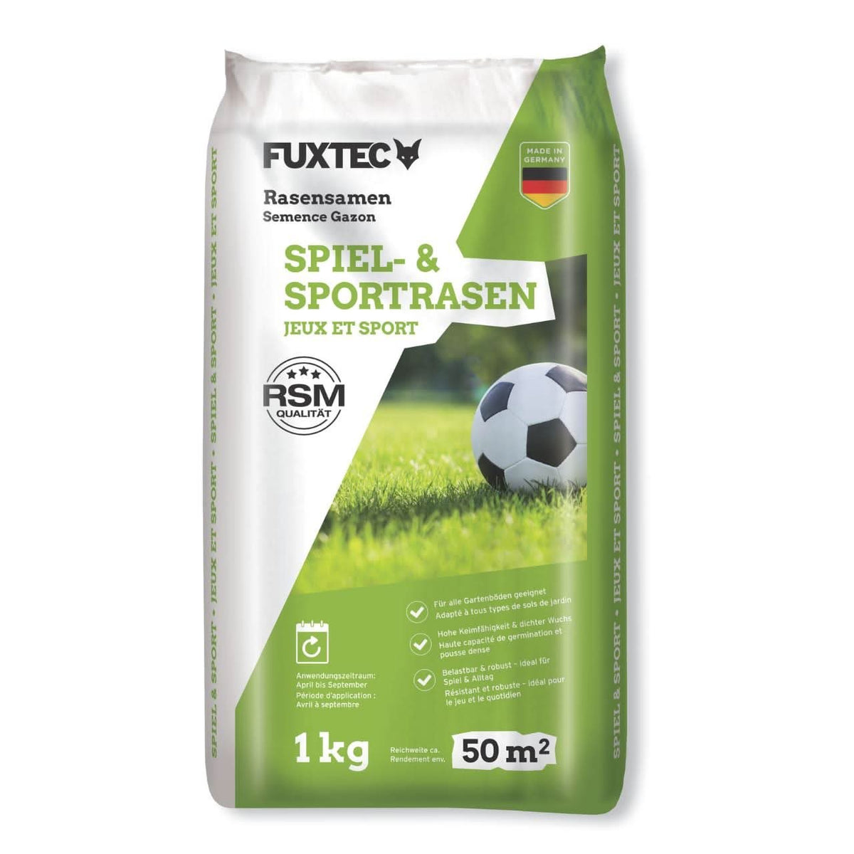 Rasen-Starterset 250 m² – Rasensamen & Dünger Komplettpaket