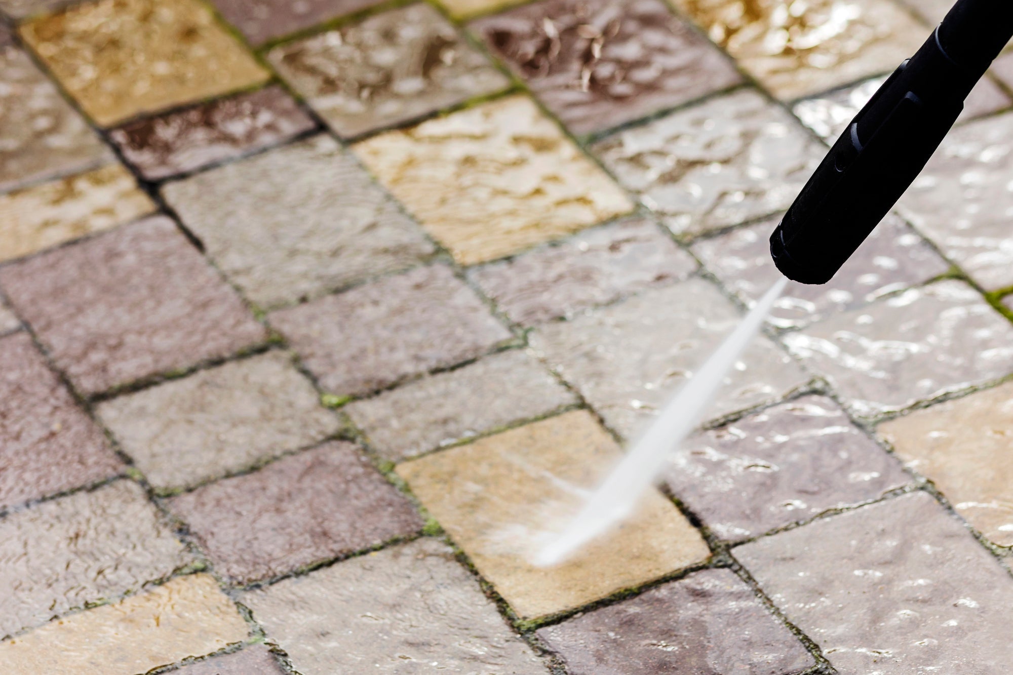 Pflastersteine reinigen Titelbild