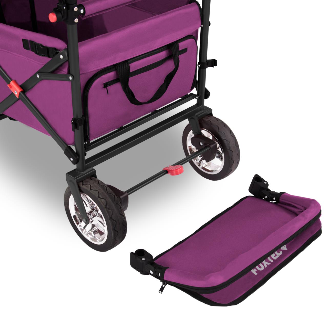 Carrello pieghevole giardino FUXTEC FX-CT800 con tettuccio parasole per il trasporto dei bambini