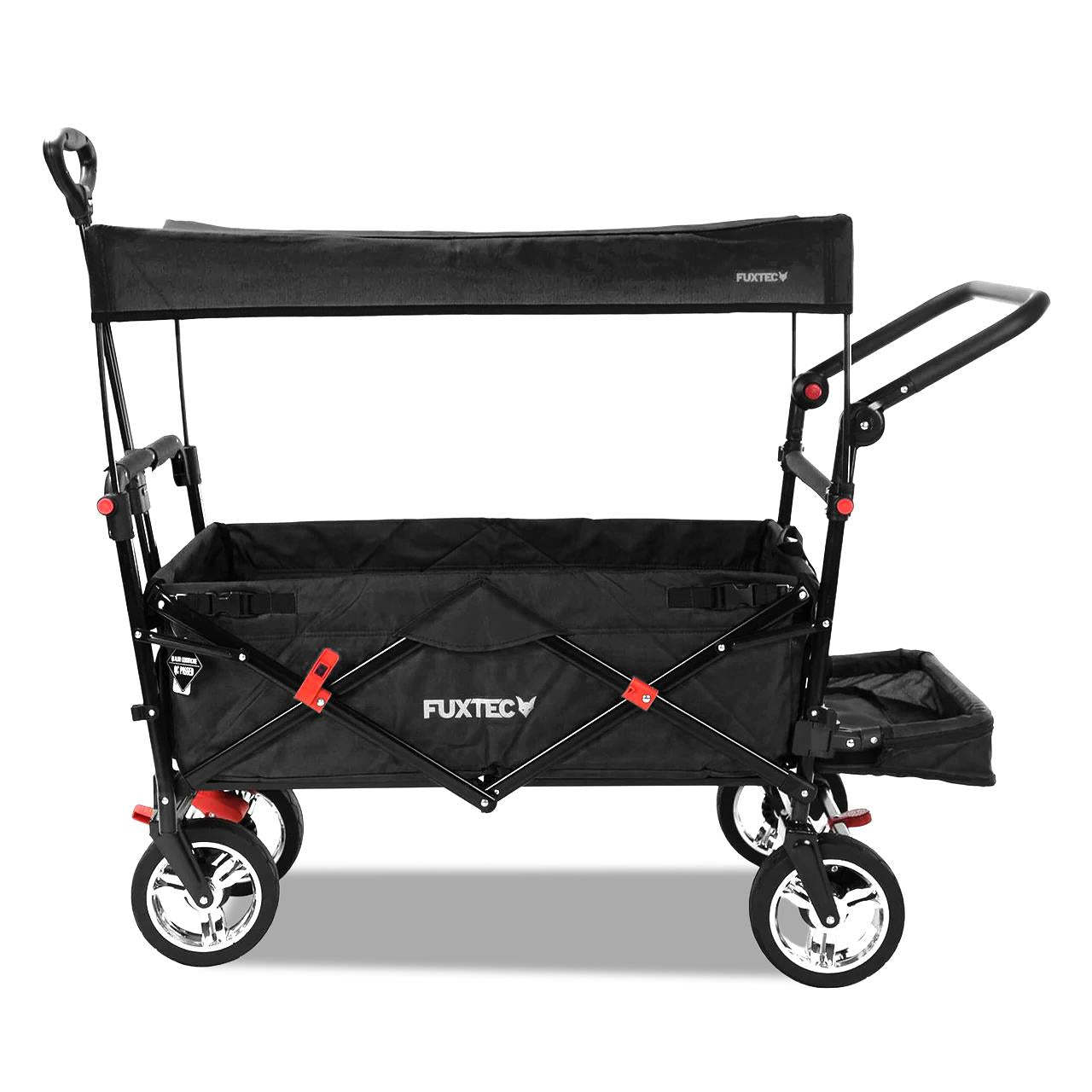 Carrello pieghevole giardino FUXTEC FX-CT800 con tettuccio parasole per il trasporto dei bambini