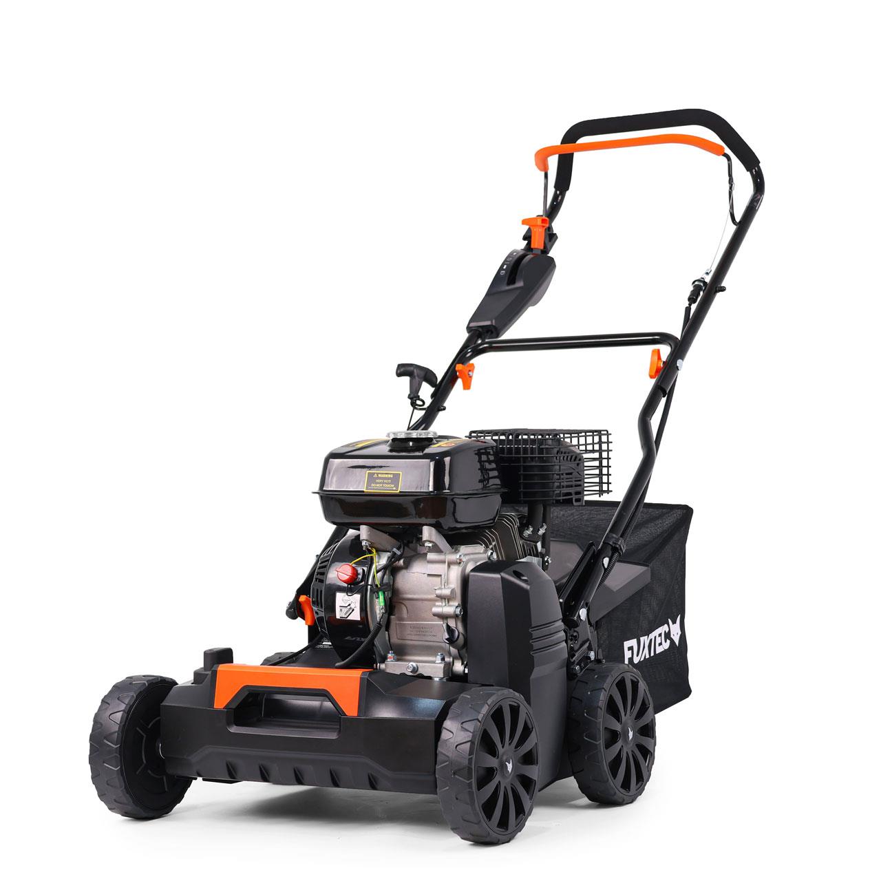 Arieggiatore scarificatore a scoppio raccoglierba - motore 4 tempi 5.6CV - 40cm BV240 FUXTEC