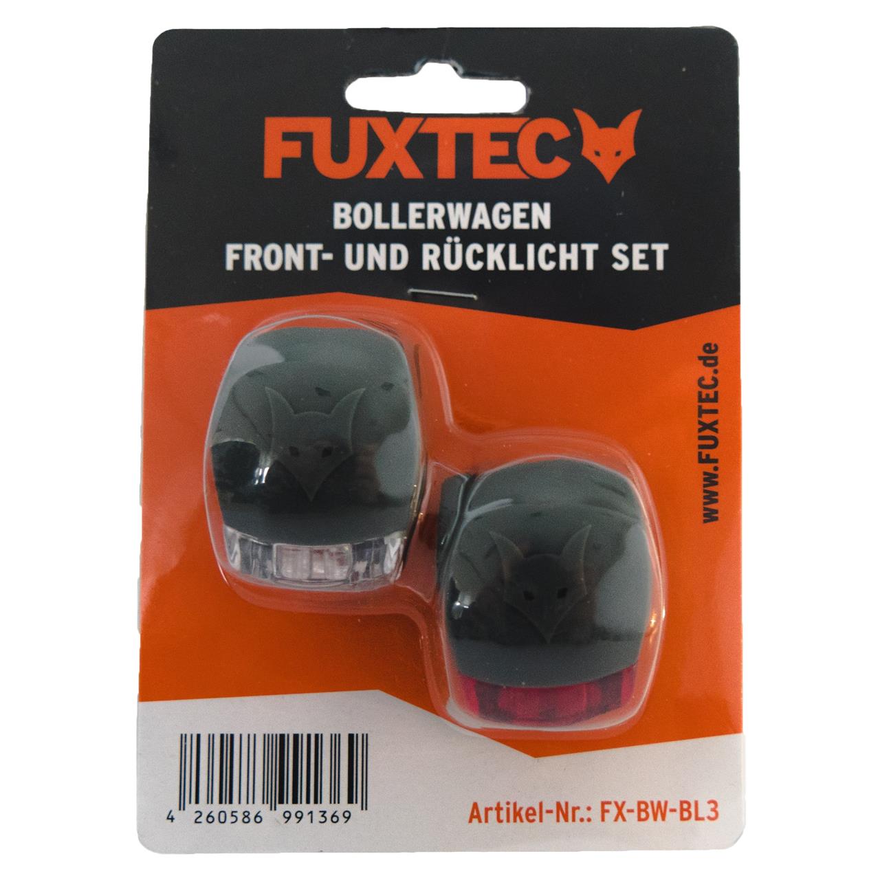 FUXTEC Bollerwagen Front- und Rücklicht Set